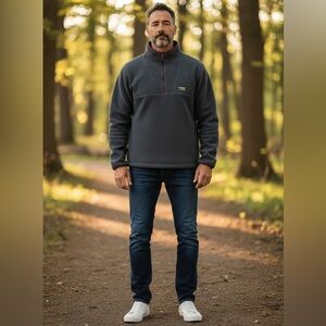 L.L. Bean Men’s Katahdin Fleece Pullover Jacket Item ID 511605 Size Large NWOT